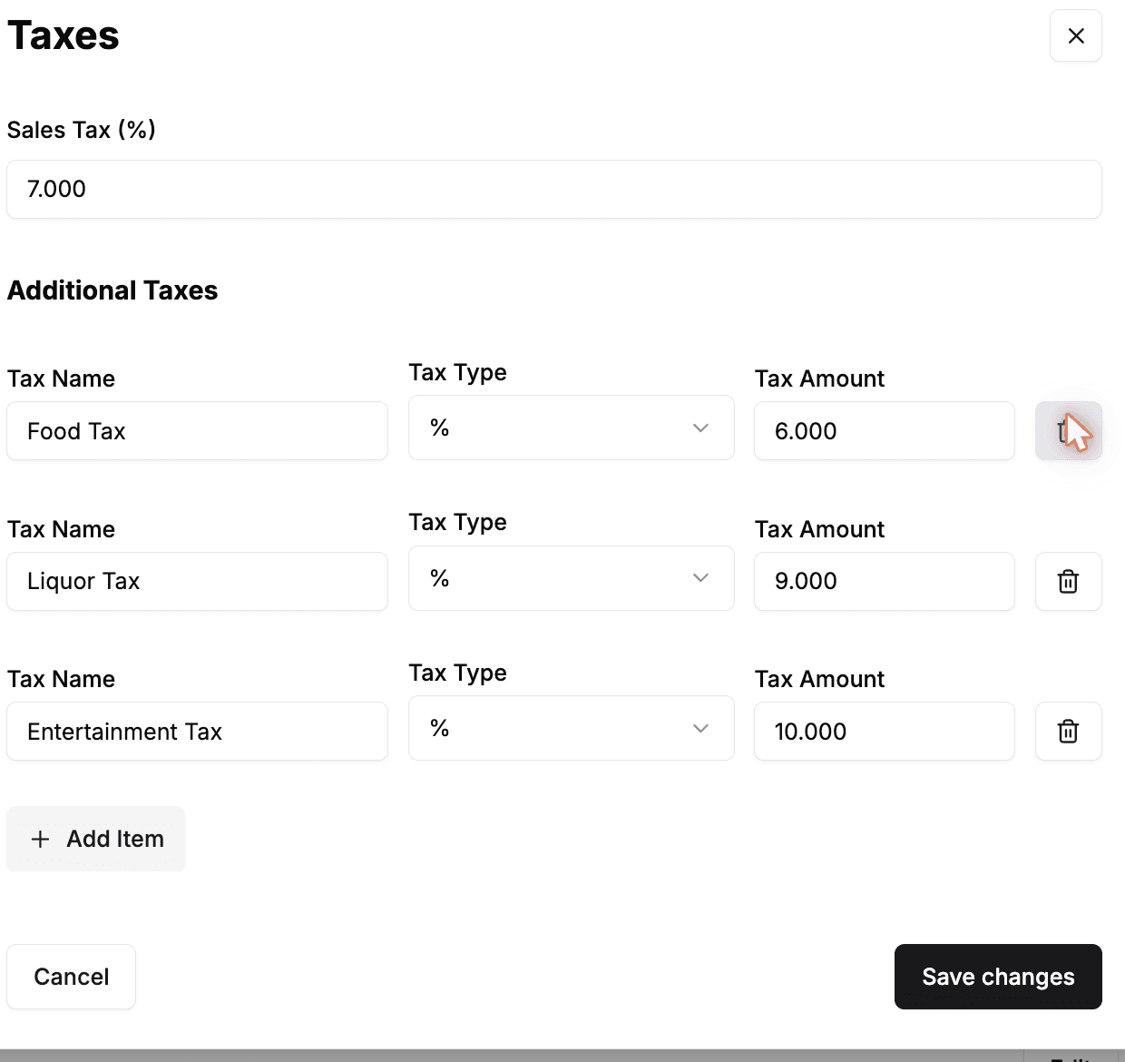 Step 2: Set your base Sales Tax