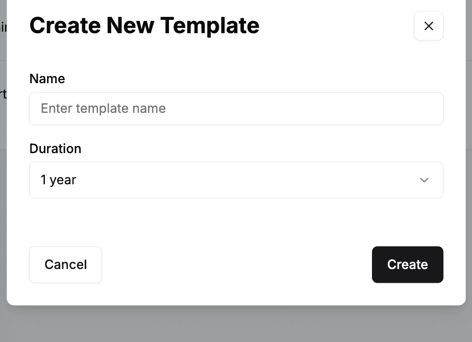 Step 3: Name the waiver and set a duration