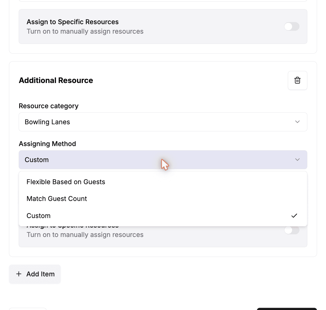 Step 4: Add an additional resource category