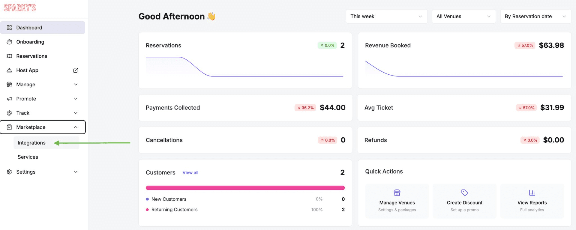 Step 1: Open your Integrations settings